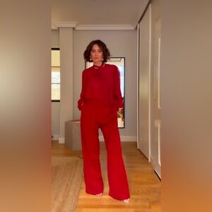 ZARA ZW COLLECTION TIE BLOUSE